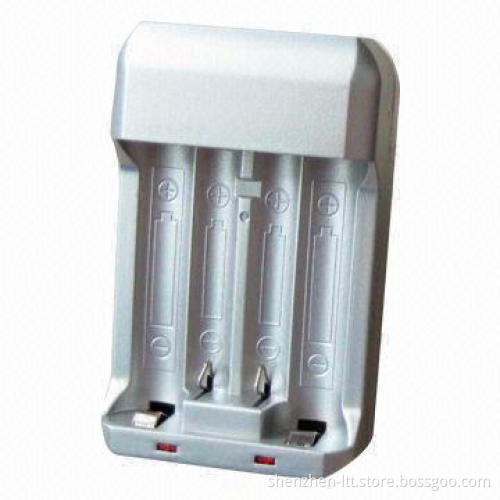 Battery Charger for 2-piece AA/AAA Ni-MH or Ni-Cd